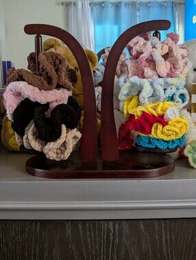 Handmade Hair Crochet Scrunchies Flower Scrunchies -Pick 2 Of Your Choice